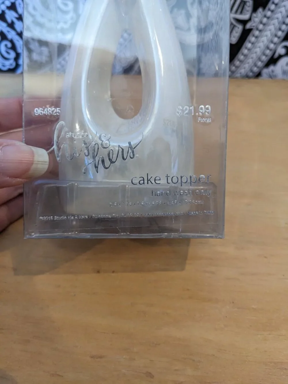 His & Hers Studio NWB Slim Cake Topper
